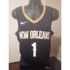 New Orleans Pelicans Jersey Mens L 48 Blue Zion Williamson #1 Swingman NBA Nike